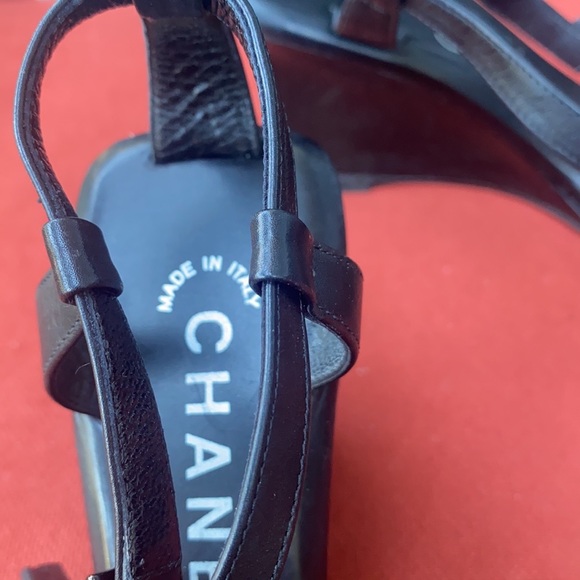 Fantastic Leather Chanel Wedges - Picture 3 of 4